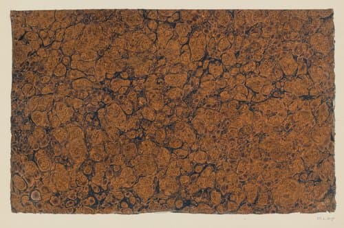 Graniet-ringkiezelmarmer in oranje en zwart by anonymous