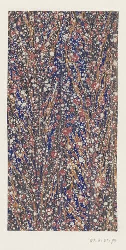 Stippen-kiezel-stroommarmer in blauw by anonymous