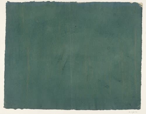 Blad effen gestreken in groen by anonymous