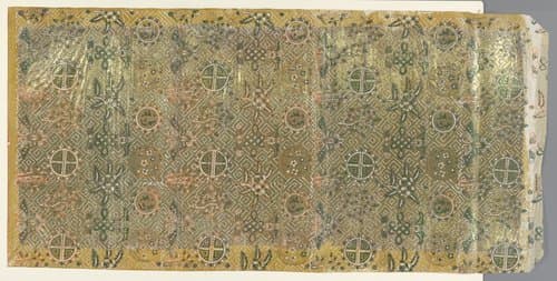Blad met strooipatroon van vlinders by anonymous