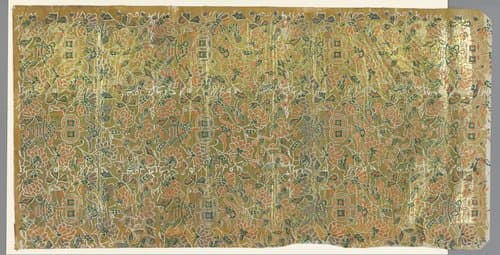 Blad met strooipatroon van vogels by anonymous