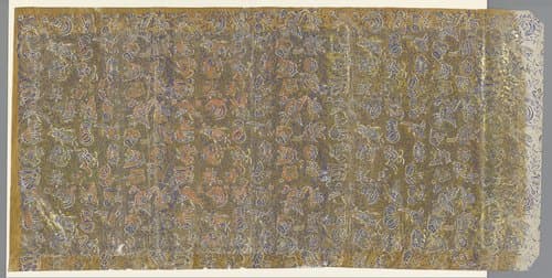 Blad met strooipatroon van vogels by anonymous