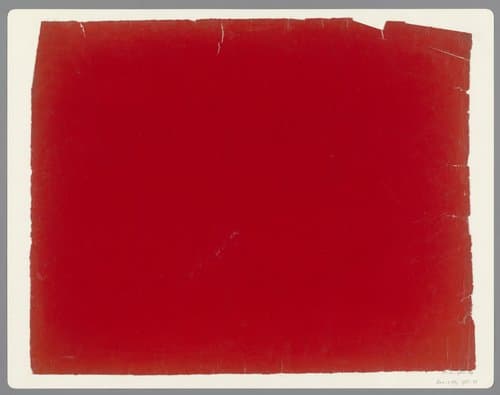 Effen rood papier by anonymous