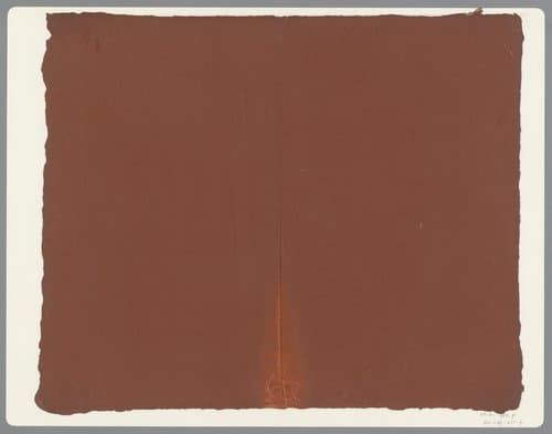 Effen roodbruin papier by anonymous