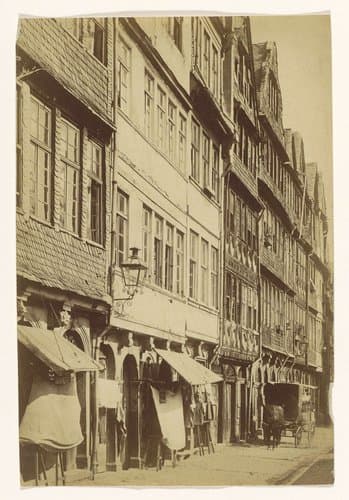Straatgezicht in de Joodse buurt van Frankfurt am Main by anonymous