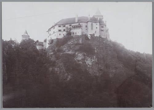 Gezicht op het kasteel Rosenburg by anonymous