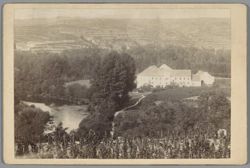 Gezicht op Zöbing in Oostenrijk by Franz von Prandtstetter