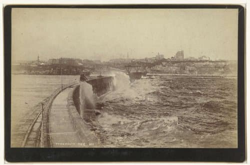 Gezicht op Tynemouth Pier by anonymous