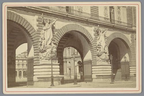 Poort naar de Place du Caroussel te Parijs by anonymous