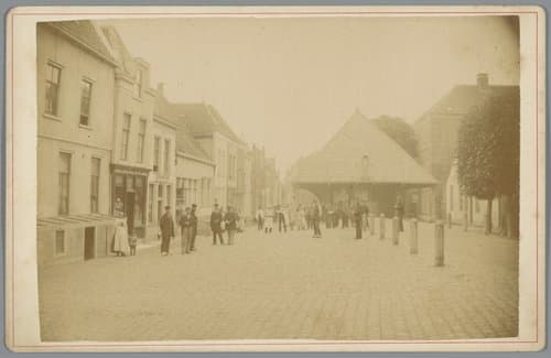 Dam met de Waag by Lodewijk Hendrikus Serré
