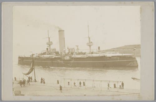 Pantserschip Hr. Ms. Piet Hein in de haven van Den Helder by anonymous