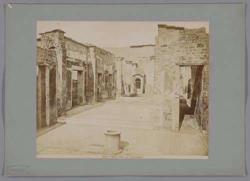 Restanten van het Huis van de Tragische Dichter te Pompeï by Giacomo Brogi
