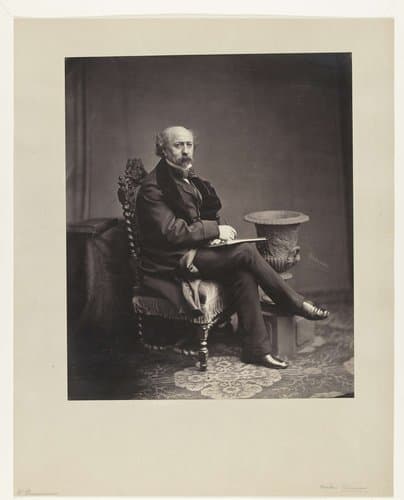 Portret van Nicolaas Pieneman by Louis Wegner