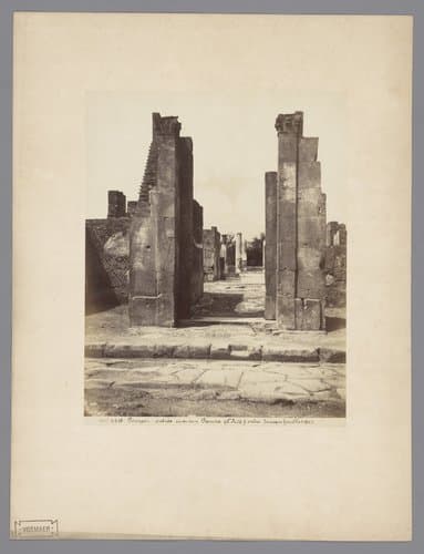Restanten van het Casa di Pansa te Pompeï by Giorgio Sommer