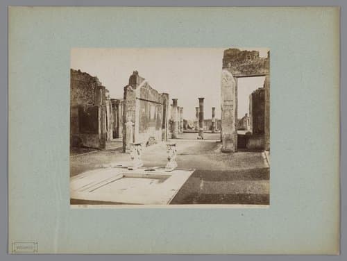 Restanten van het huis van Cornelio Rufo te Pompeï by Giorgio Sommer