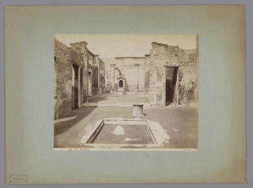 Restanten van het Huis van de Tragische Dichter te Pompeï by Giorgio Sommer