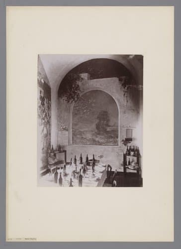 Interieur van de eetzaal van Hotel Pagano te Capri by Giorgio Sommer
