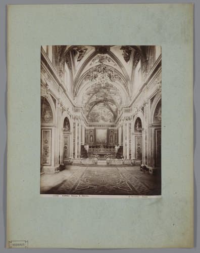 Interieur van het Kartuizerklooster van Sint-Martinus te Napels, Italië by Giorgio Sommer