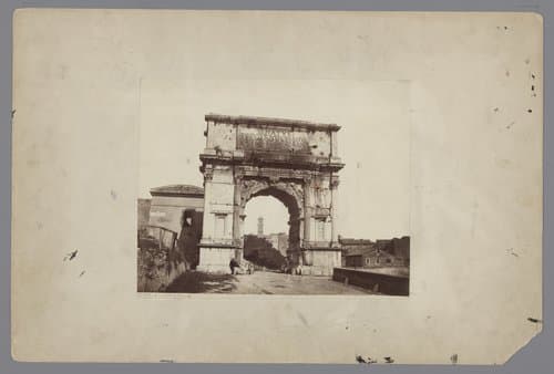 Triomfboog van Titus te Rome by Giorgio Sommer