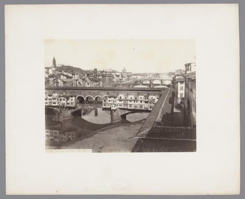 Panorama da Ponte vechio. (Firenze) by Giorgio Sommer