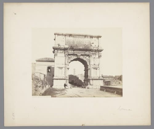 Triomfboog van Titus te Rome by Sommer & Behles
