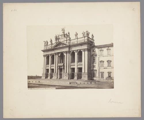Gezicht op de Sint-Jan van Lateranen te Rome, Italië