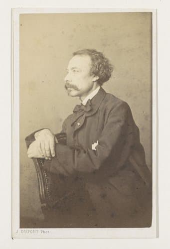 Portret van de schilder Eugène François de Block, halffiguur by Joseph Dupont