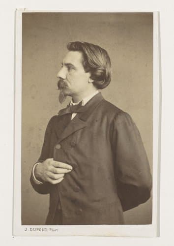 Portret van de schilder Henri Jacques Bource by Joseph Dupont