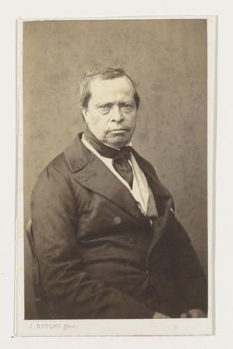 Portret van de schilder Ferdinand de Braekeleer, halffiguur by Joseph Dupont