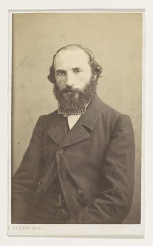 Portret van de beeldhouwer Jacques De Braekeleer, halffiguur by Joseph Dupont