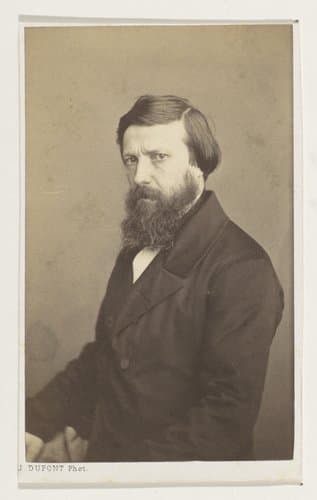 Portret van de schilder François Antoine de Bruycker, halffiguur by Joseph Dupont