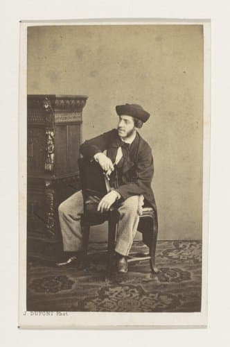 Portret van de architect Claes, ten voeten uit by Joseph Dupont