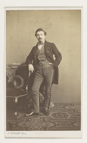 Portret van de schilder Jan David Col, ten voeten uit by Joseph Dupont
