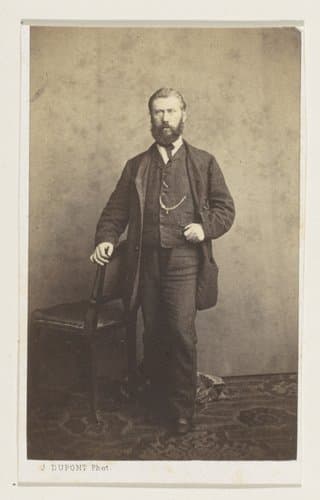 Portret van de schilder Adolf Alexander Dillens, ten voeten uit by Joseph Dupont