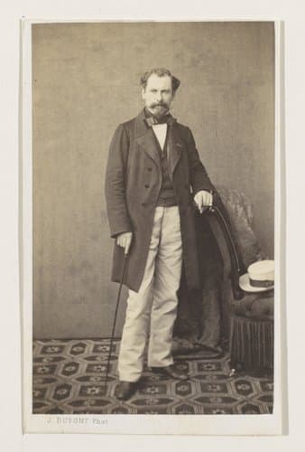 Portret van de beeldhouwer en schilder Joseph Jacques Ducaju, ten voeten uit by Joseph Dupont