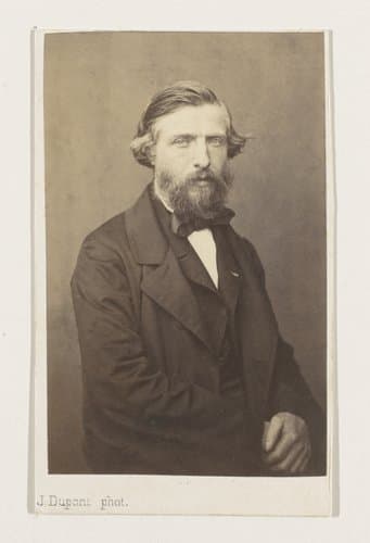 Portret van de schilder Joseph-Laurens Dijckmans by Joseph Dupont