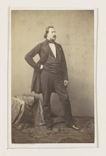 Portret van de beeldhouwer Jozef Geefs, ten voeten uit by Joseph Dupont