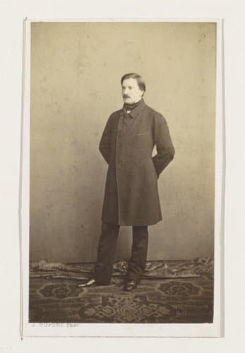 Portret van de schilder Godfried Egide Guffens by Joseph Dupont
