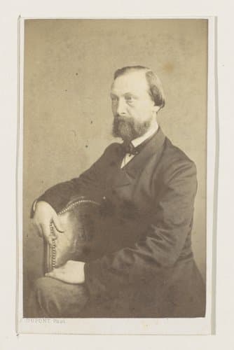Portret van de schilder Jean Heyermans, halffiguur by Joseph Dupont