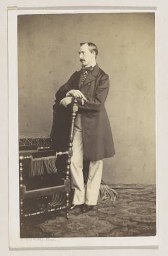 Portret van de schilder Ferdinand Wilhelm Pauwels by Joseph Dupont