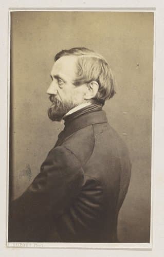 Portret van de schilder Jean Antoine Verschaeren, halffiguur by Joseph Dupont