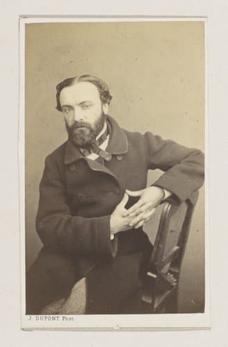 Portret van de schilder Charles Verlat, halffiguur by Joseph Dupont