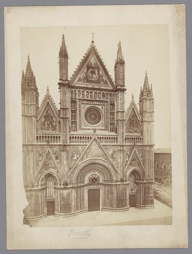 Westgevel van de kathedraal van Orvieto by anonymous