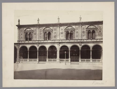 Voorgevel van een palazzo, mogelijk in Florence by anonymous