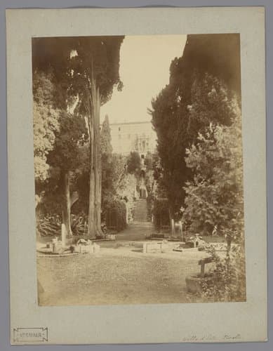 Gezicht op de Villa d'Este te Tivoli by anonymous