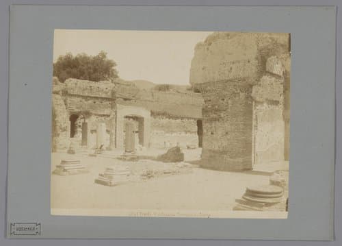 Ruïnes van Villa Hadriana te Tivoli by anonymous
