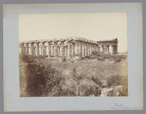 Tempels van Juno te Paestum by anonymous