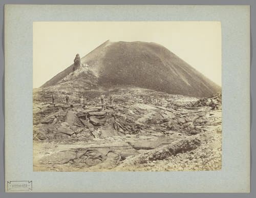 Gezicht op de Vesuvius by Giorgio Sommer