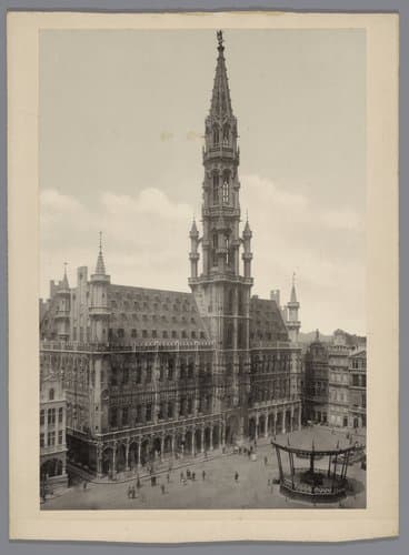 Stadhuis aan de Grote Markt te Brussel, België by anonymous