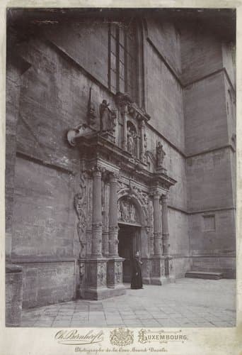 Portaal van de kathedraal van Luxemburg by Charles Bernhoeft